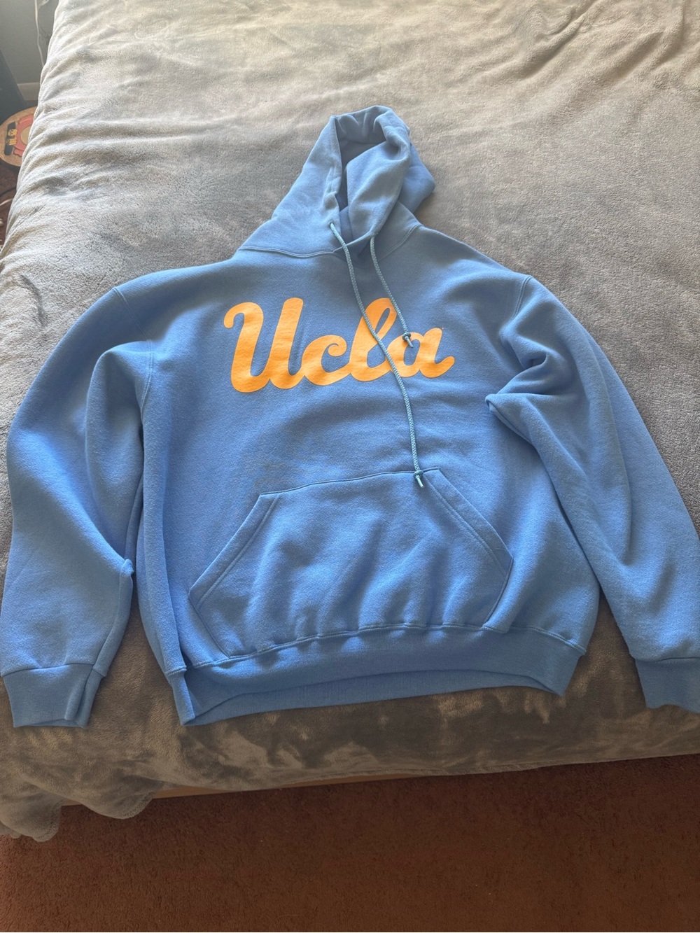 UCLA Blue Hoodie with Gold Script - Large